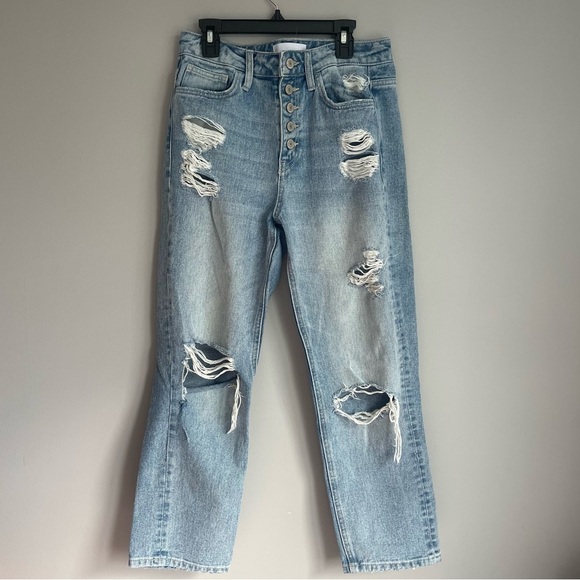 Vervet High Rise Straight Jeans - Picture 1 of 4